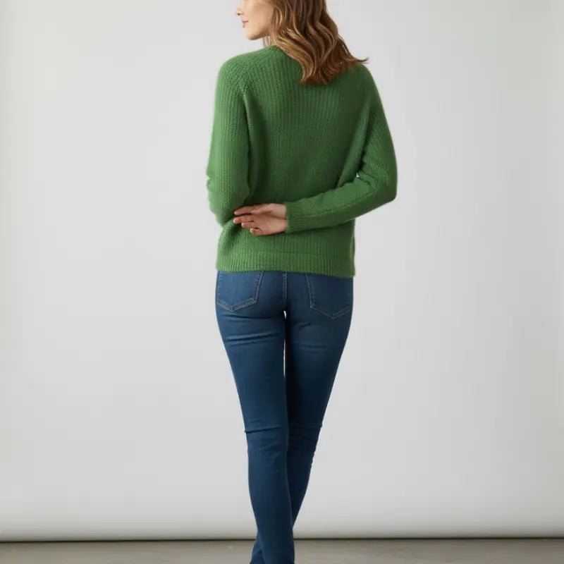 Boat Neck Fluffy Knit Jumper