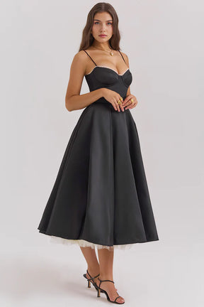 Cloe Double Layer Midi Dress