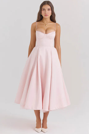 Cloe Double Layer Midi Dress