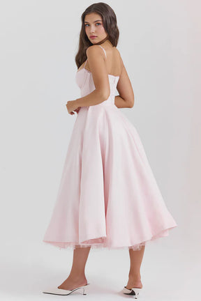 Cloe Double Layer Midi Dress