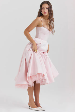 Cloe Double Layer Midi Dress
