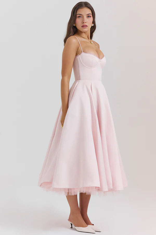 Cloe Double Layer Midi Dress