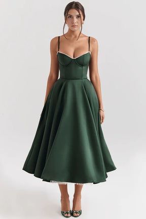 Cloe Double Layer Midi Dress
