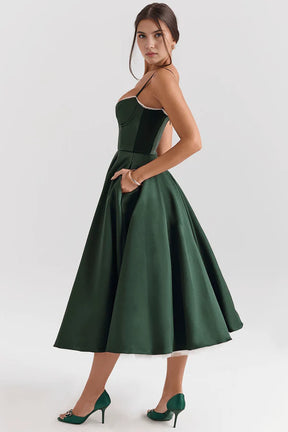 Cloe Double Layer Midi Dress