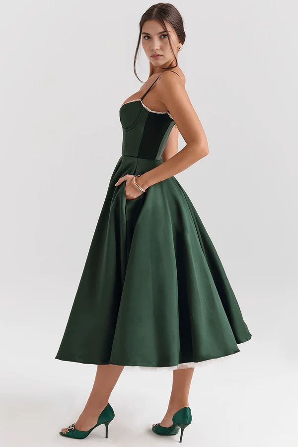 Cloe Double Layer Midi Dress