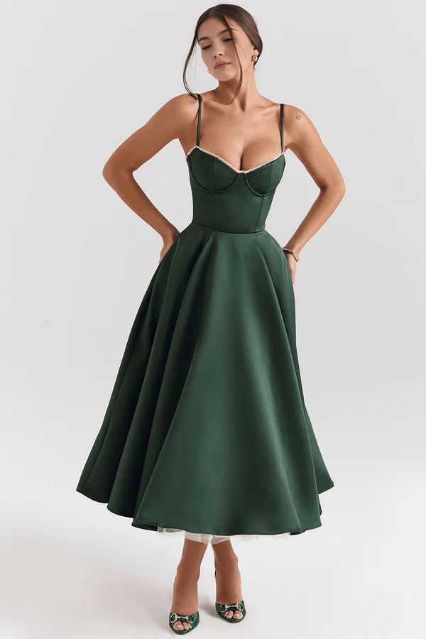 Cloe Double Layer Midi Dress