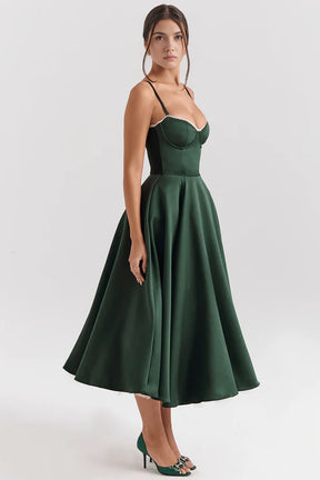 Cloe Double Layer Midi Dress