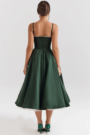 Cloe Double Layer Midi Dress