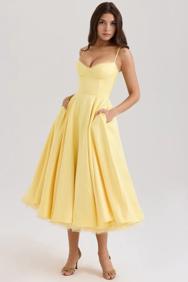 Cloe Double Layer Midi Dress