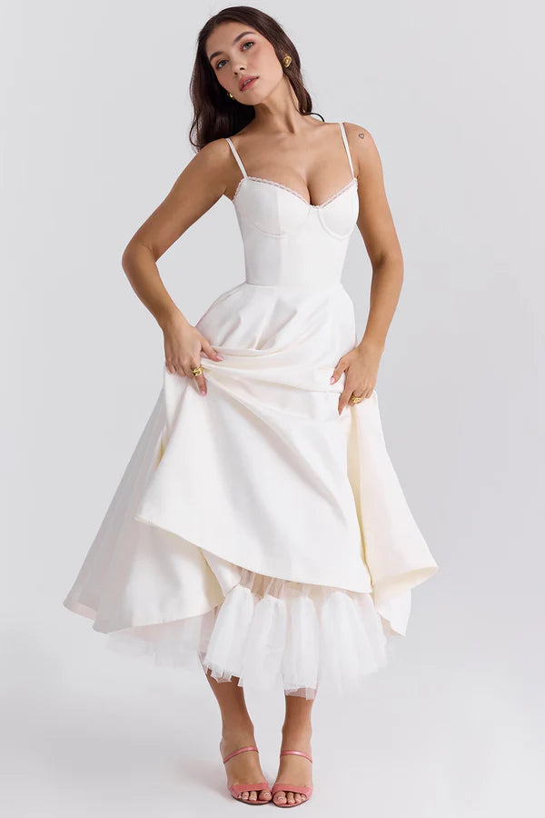 Cloe Double Layer Midi Dress