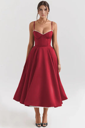 Cloe Double Layer Midi Dress