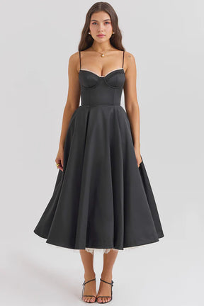 Cloe Double Layer Midi Dress