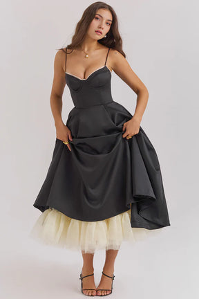 Cloe Double Layer Midi Dress