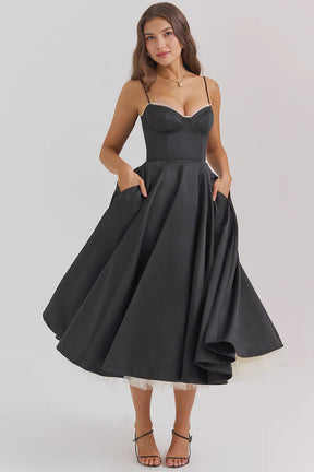 Cloe Double Layer Midi Dress
