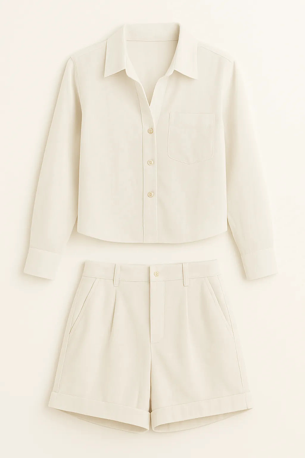 Linen Shirt & Shorts Set Sophia