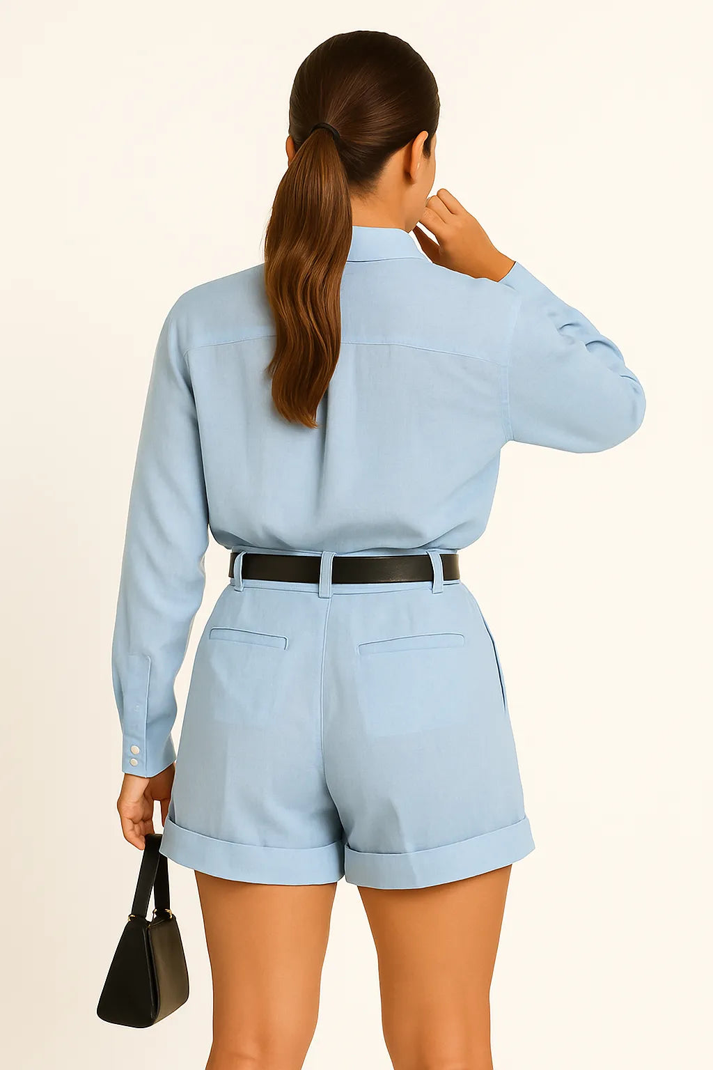 Linen Shirt & Shorts Set Sophia