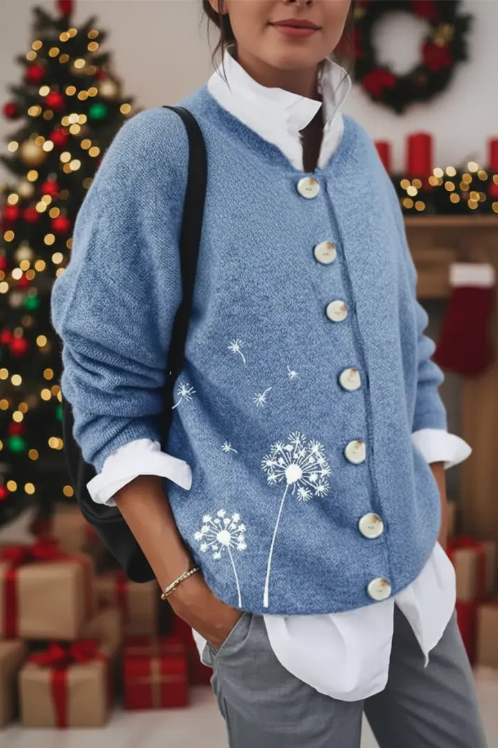 Dandelion Knit Button-Up Cardigan