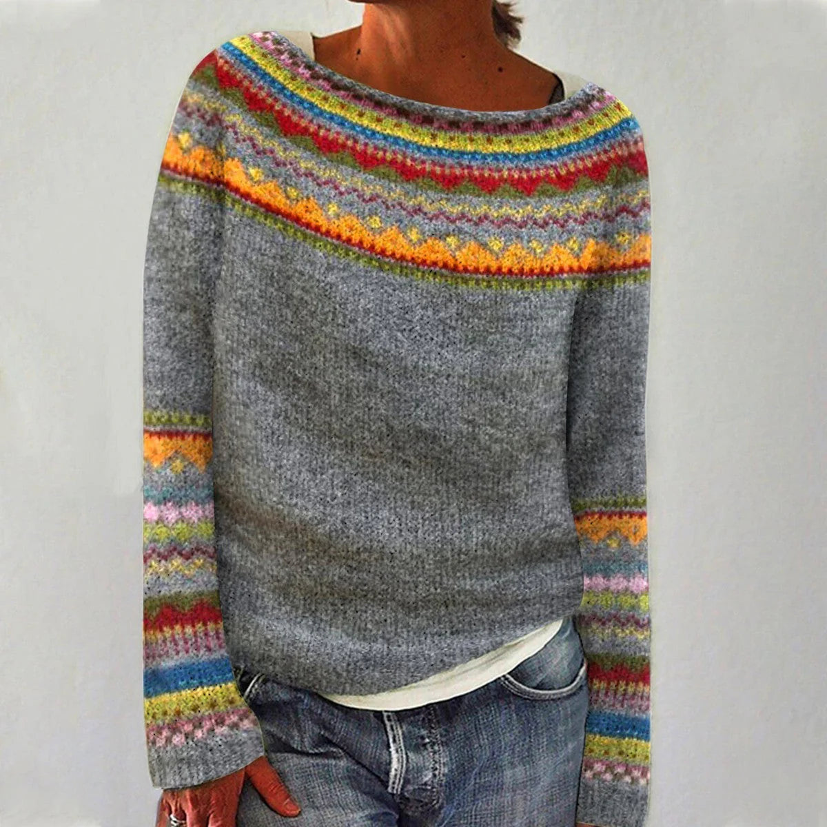 Fair Isle Knit Jumper