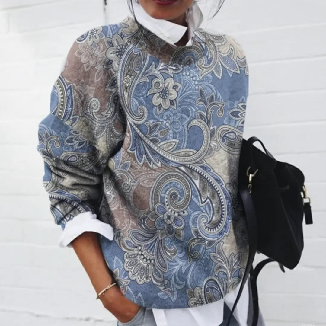Floral Print Fleece Jumper