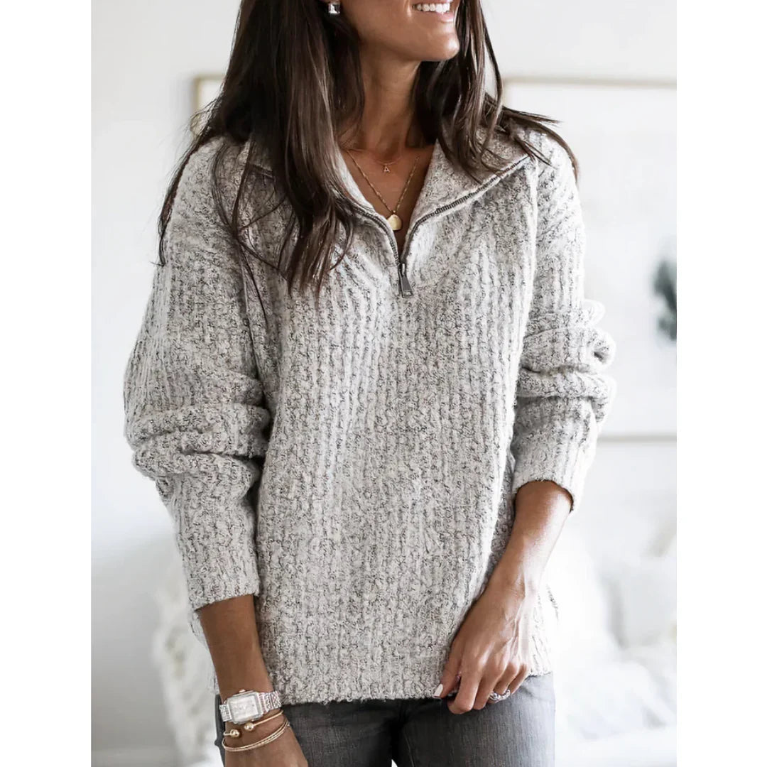 Half-Zip Knit Jumper