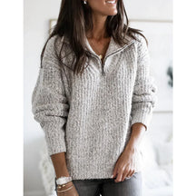 Half-Zip Knit Jumper