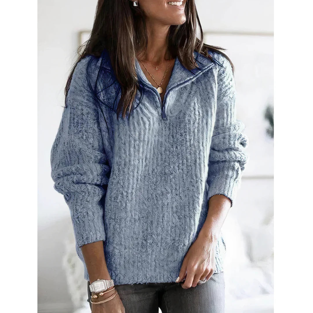 Half-Zip Knit Jumper