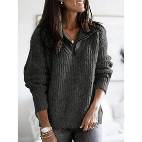 Half-Zip Knit Jumper