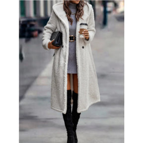 Maxi Hooded Teddy Coat