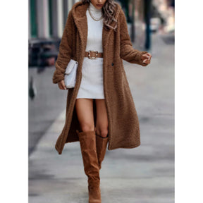 Maxi Hooded Teddy Coat