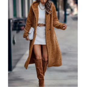 Maxi Hooded Teddy Coat