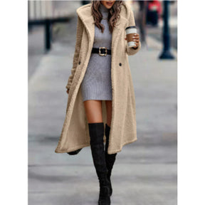 Maxi Hooded Teddy Coat