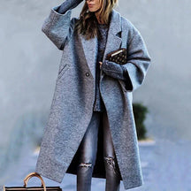Oversized Wool-Blend Coat