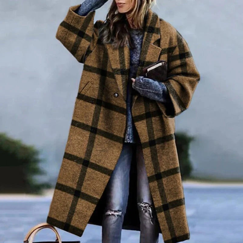 Oversized Wool-Blend Coat