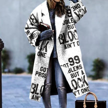 Oversized Wool-Blend Coat