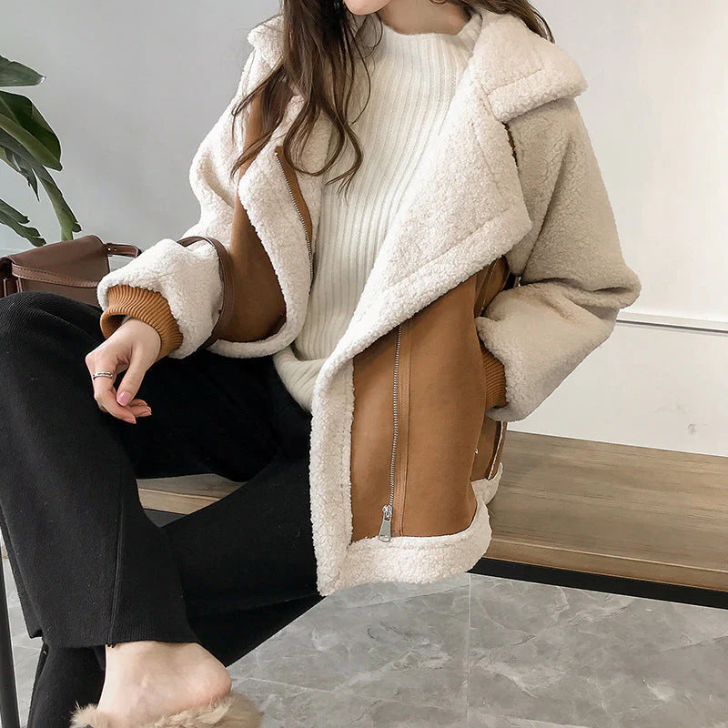 Shearling Lined Aviator Jacket