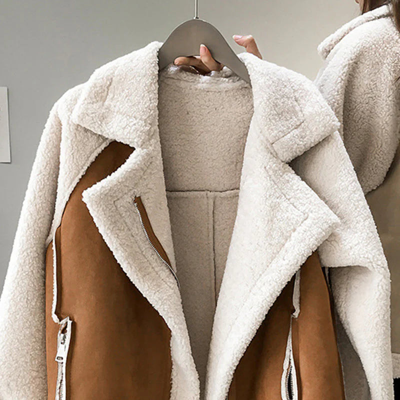 Shearling Lined Aviator Jacket